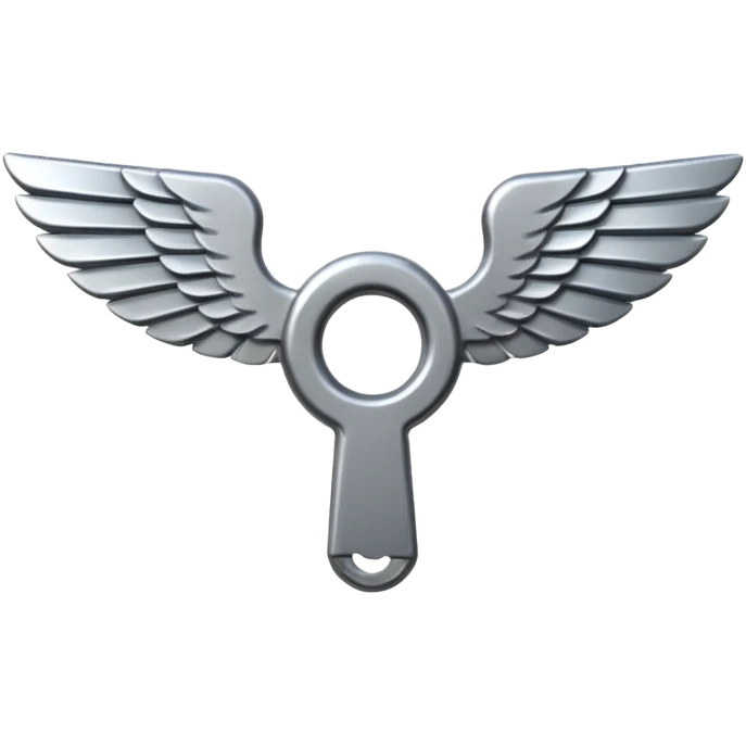 metal wing nut with two grips. emoji