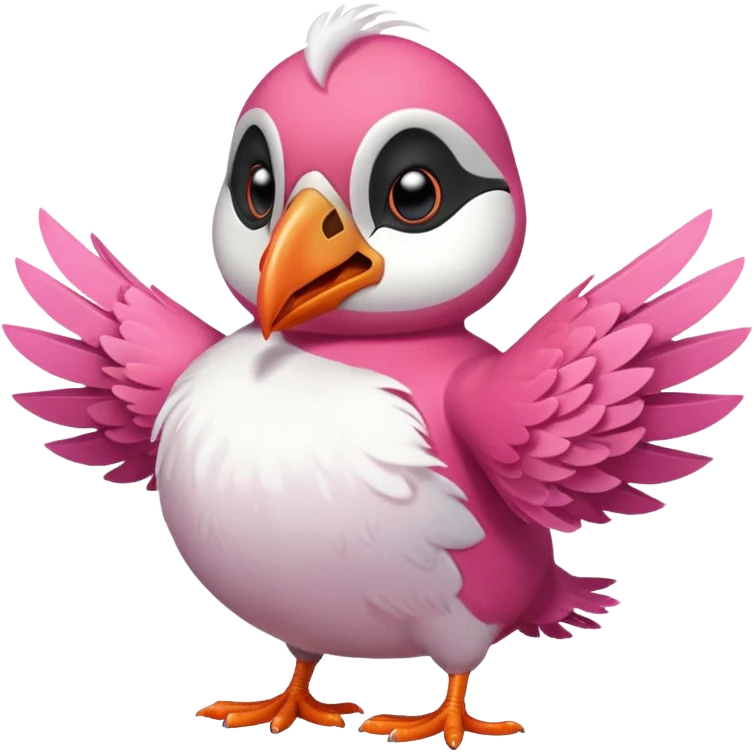 pink puffin angry steam emoji