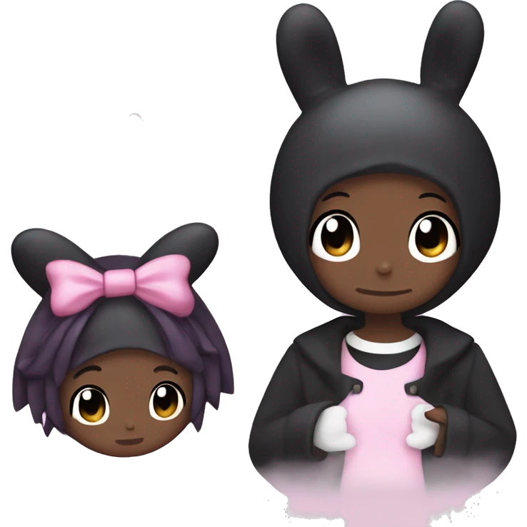 My melody and kuromi emoji