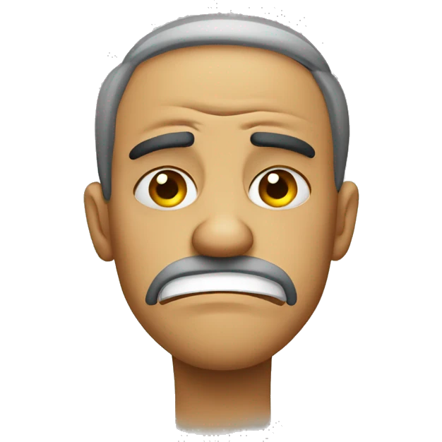 Disgusted face emoji