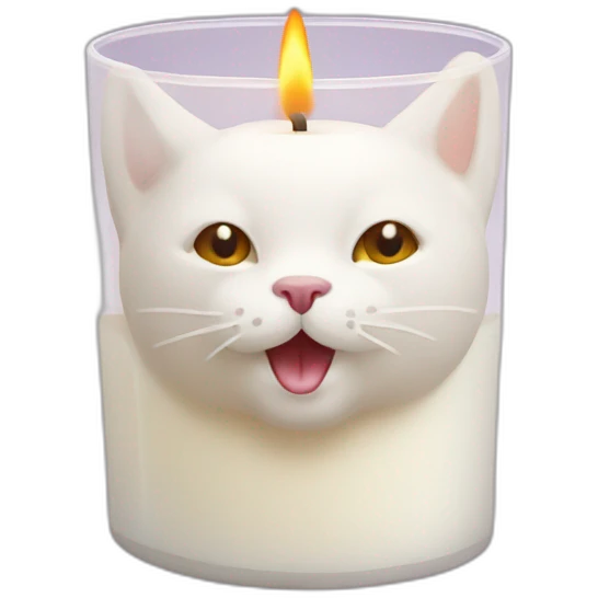 Cat aroma candle emoji