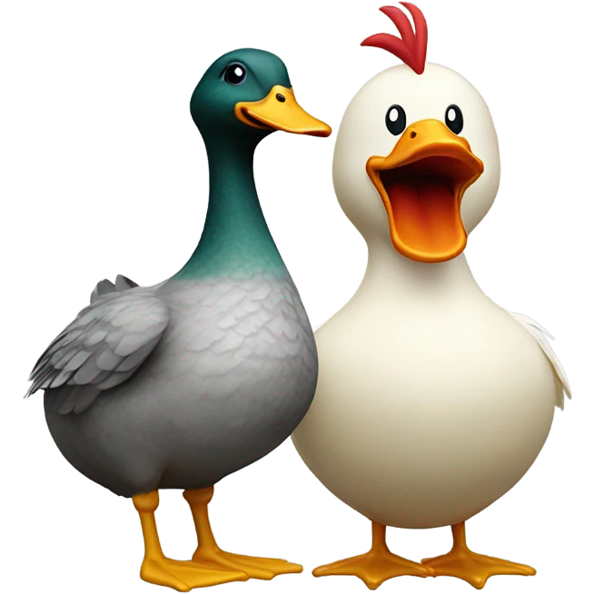 DUCK VS CHICKEN emoji