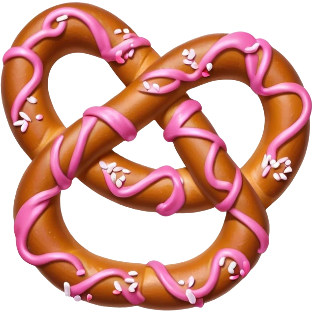 pink pretzel emoji