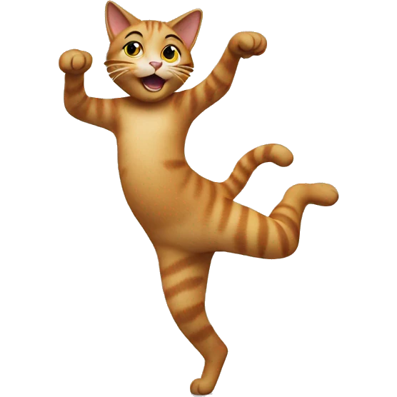 Cat dancing emoji