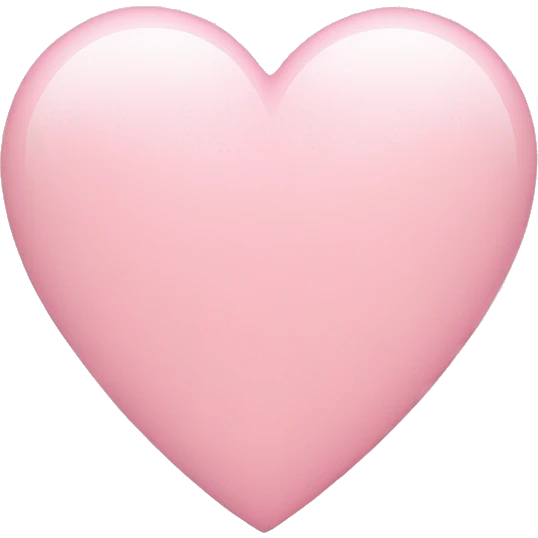 Light pink heart emoji
