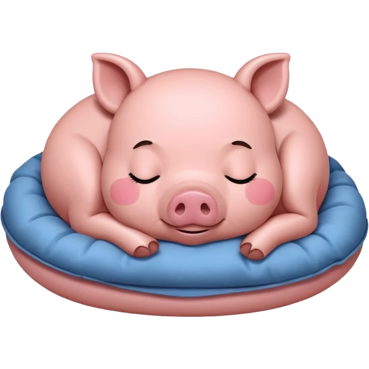 piggy sleep emoji
