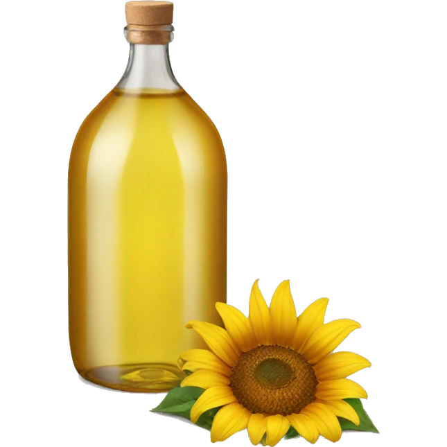 a single bottle of sunflower oil emoji
