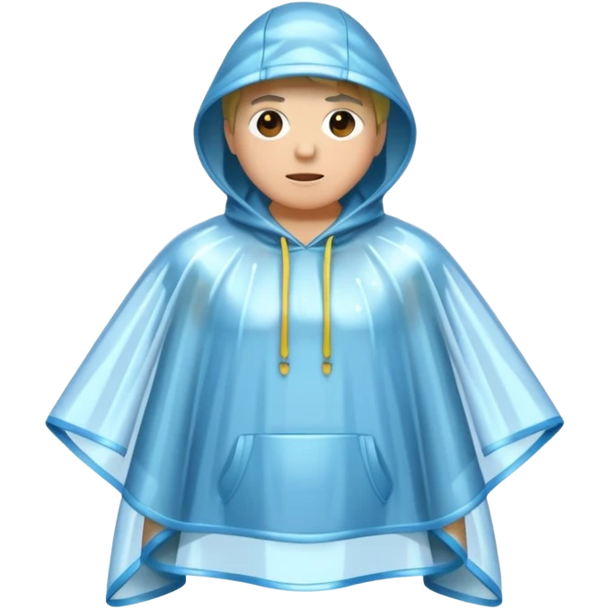 clear rain poncho emoji