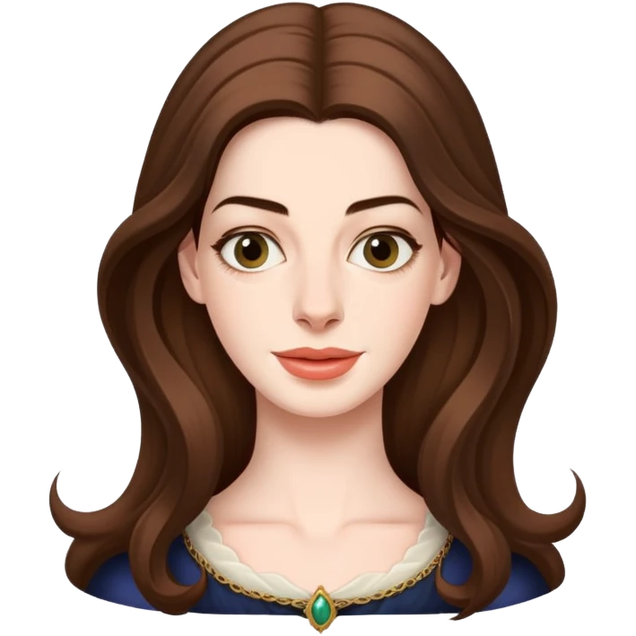 Anne Hathaway as Ella of Frell emoji