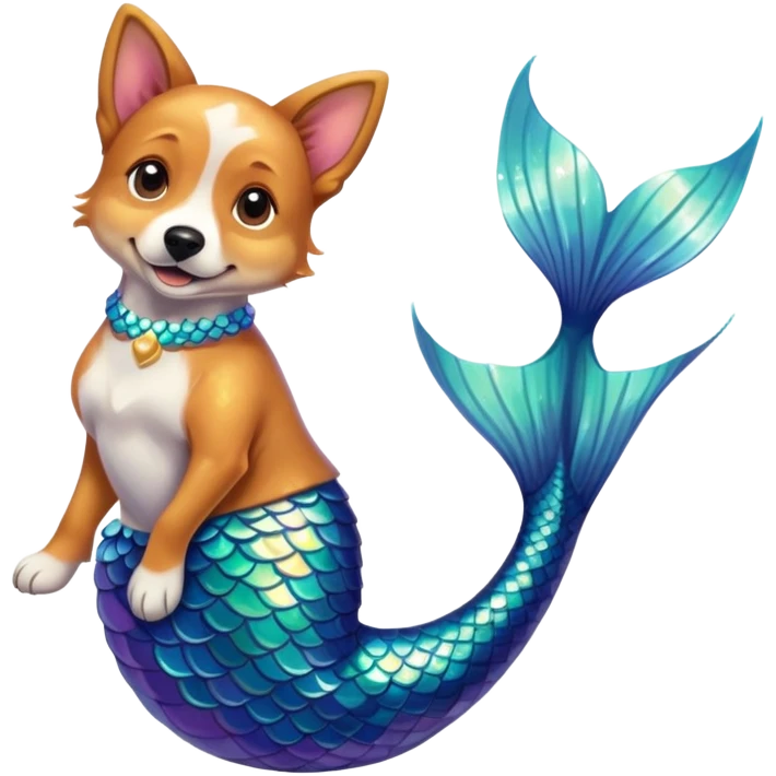 Un chien sirène emoji