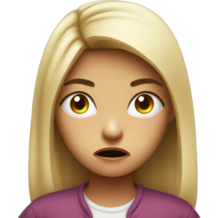 Angry girl emoji