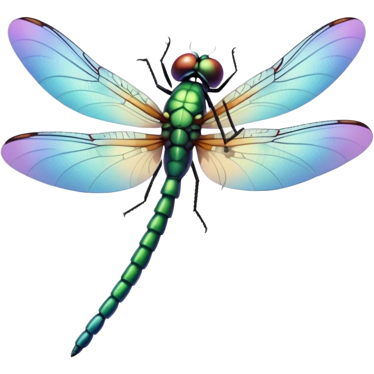 Dragonfly with hummingbird wings emoji