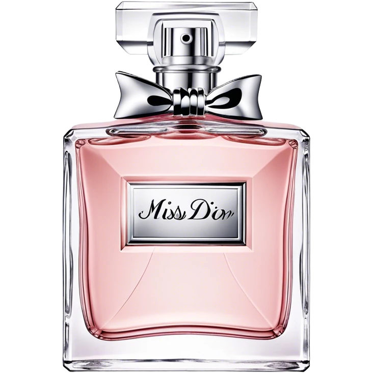 Dior miss dior eau de parfum, low bottle, light pink emoji