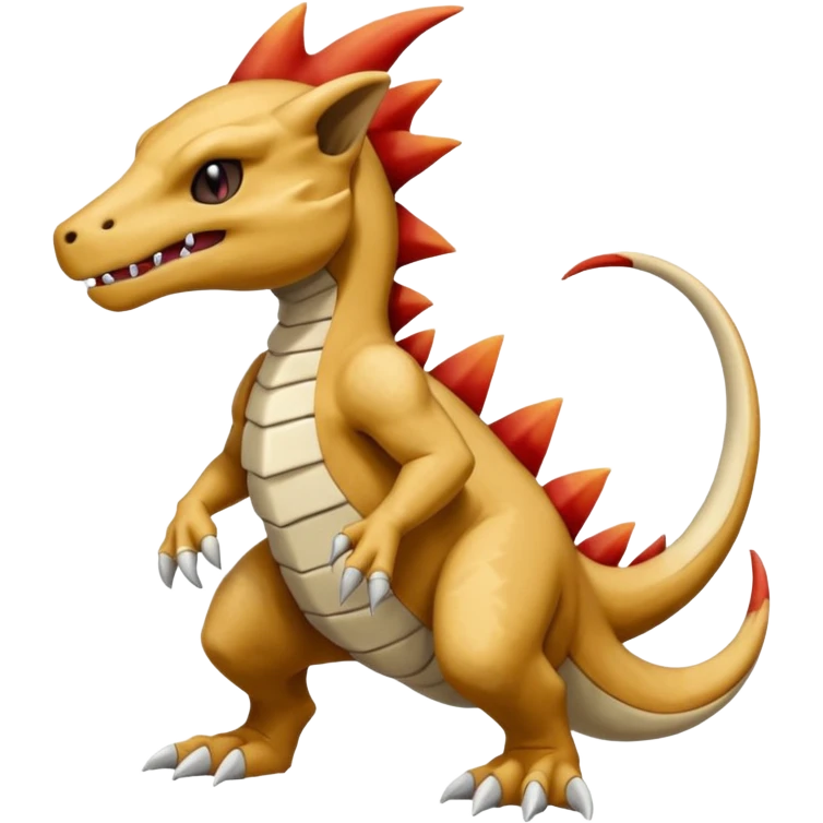 Marowak-Cubone-Salandit-Charmeleon-fusion (full body) emoji