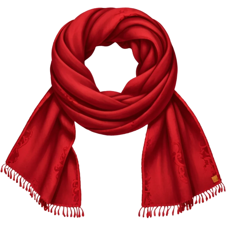 Scarf with blood emoji