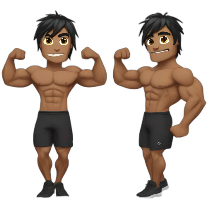 Zyzz Flexing muscles emoji