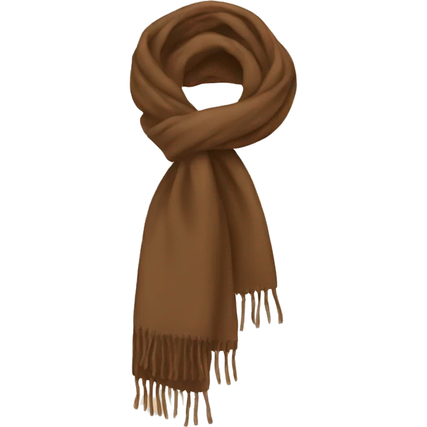 brown scarf emoji