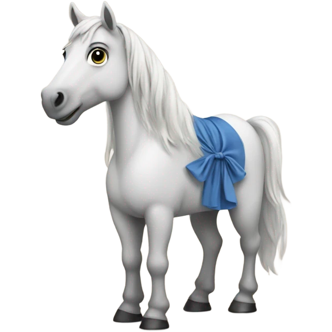 Horse wearing a dress emoji
