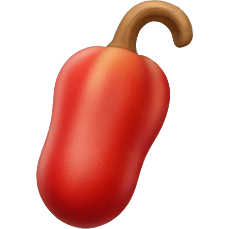 Red cashew fruit emoji