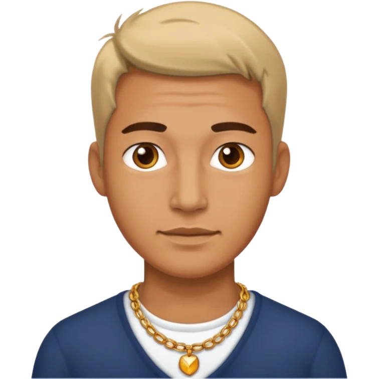 man with necklace emoji