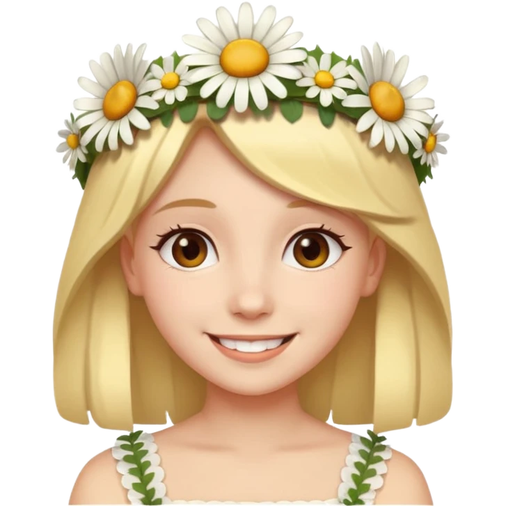 Girl with daisy crown

























 emoji