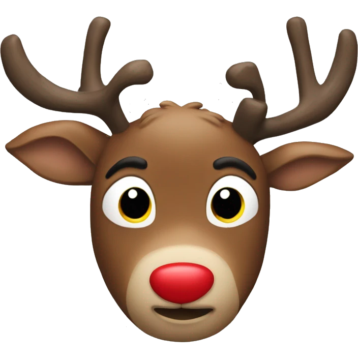 Rudolf the red nose reindeer  emoji