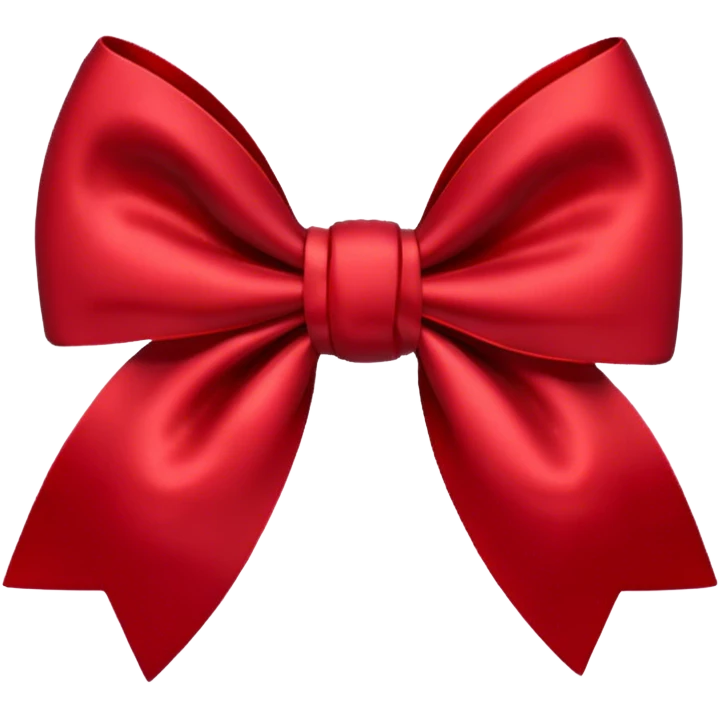 dark red bow emoji