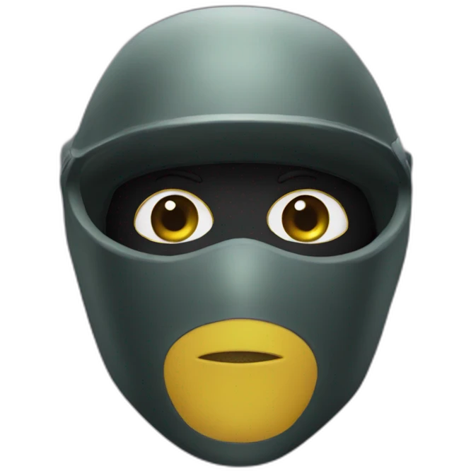 masked-rider emoji