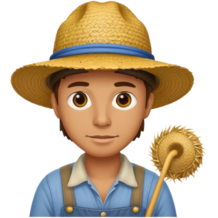 farmer animal with straw hat emoji