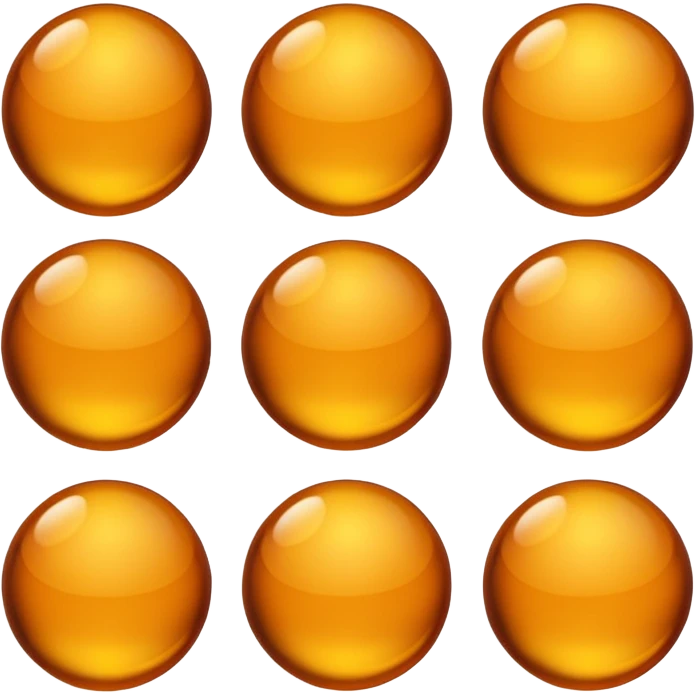 amber sphere emoji