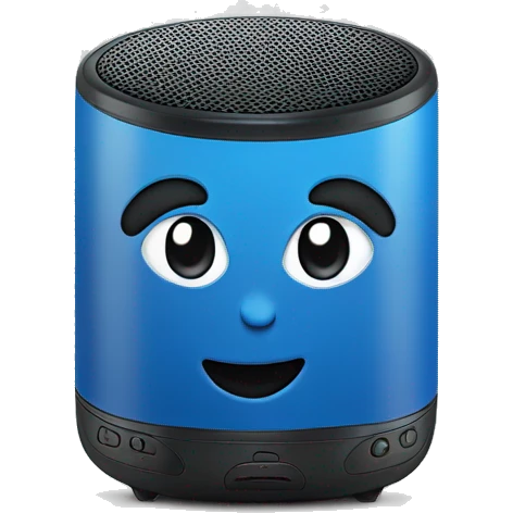 Portable blue tooth speaker emoji