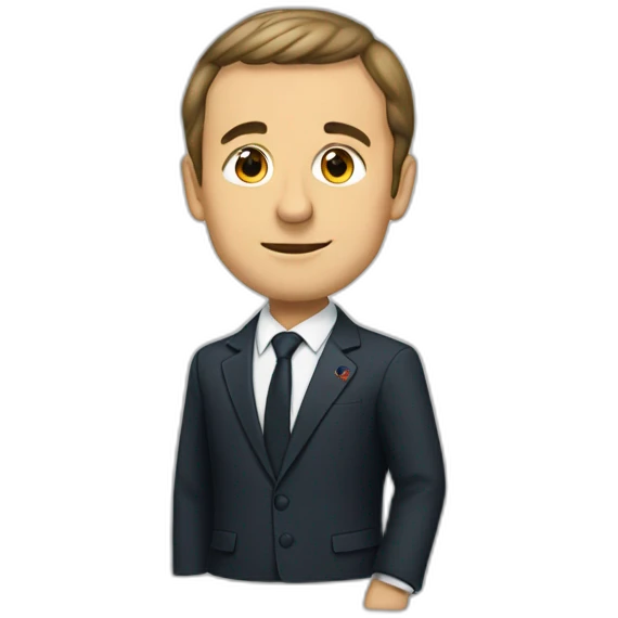 Macron à l'ecole emoji
