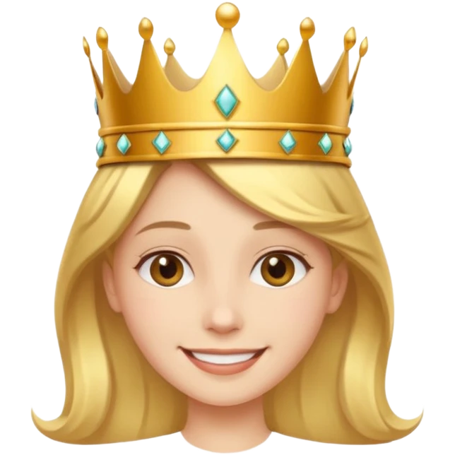 Una persona enamorado y con una corana emoji