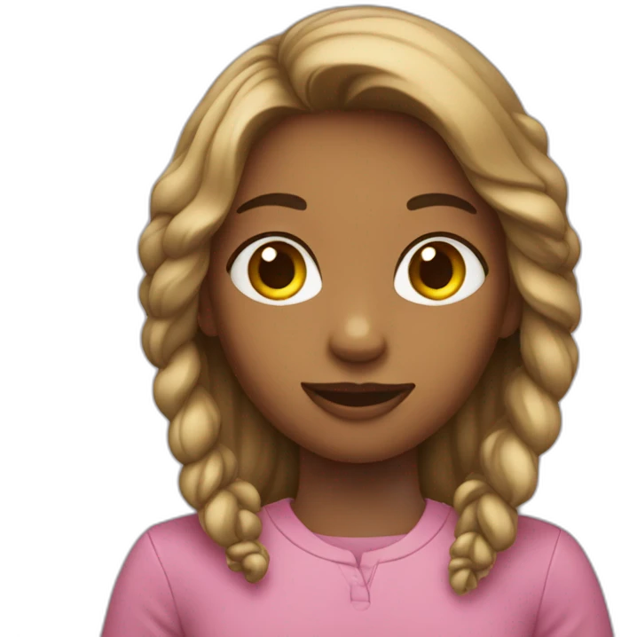une fille emoji