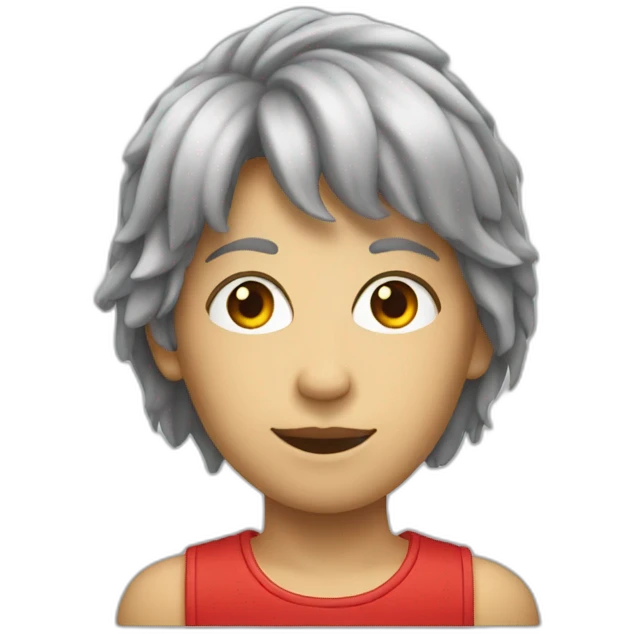 voitur avec cheveux rouge emoji