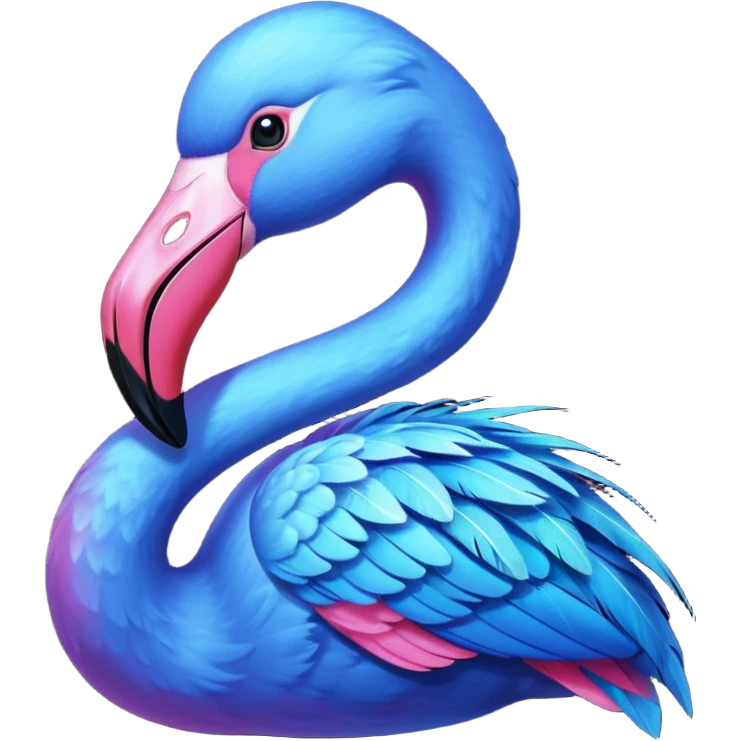Blue Flamingo emoji