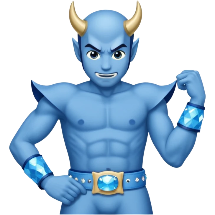 duke blue devil getting spanked with a bedazzled sky blue belt emoji