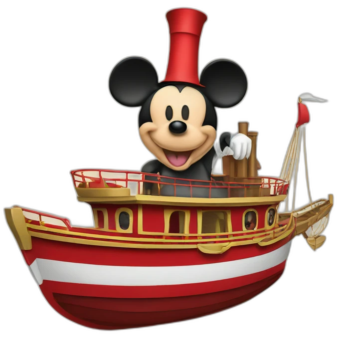 Mickey Mouse steamboat emoji
