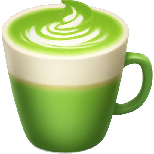 Matcha latte emoji