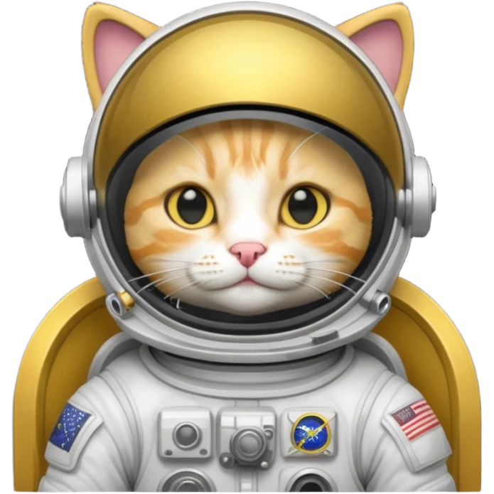 yellow cat Astronaut emoji
