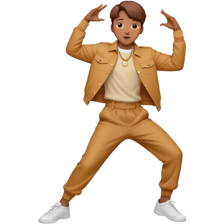 J-hope dancing in an energetic pose emoji