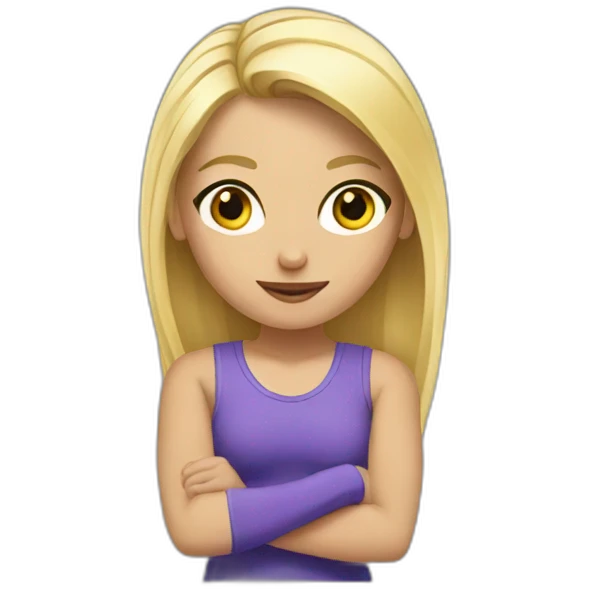 Gym blondie emoji