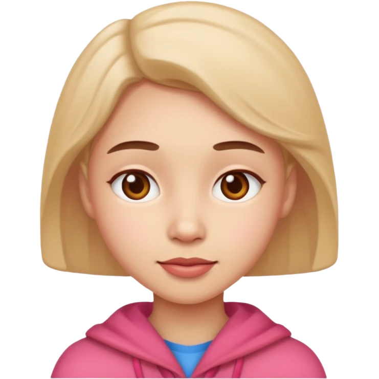 émue avec des joue rouge emoji