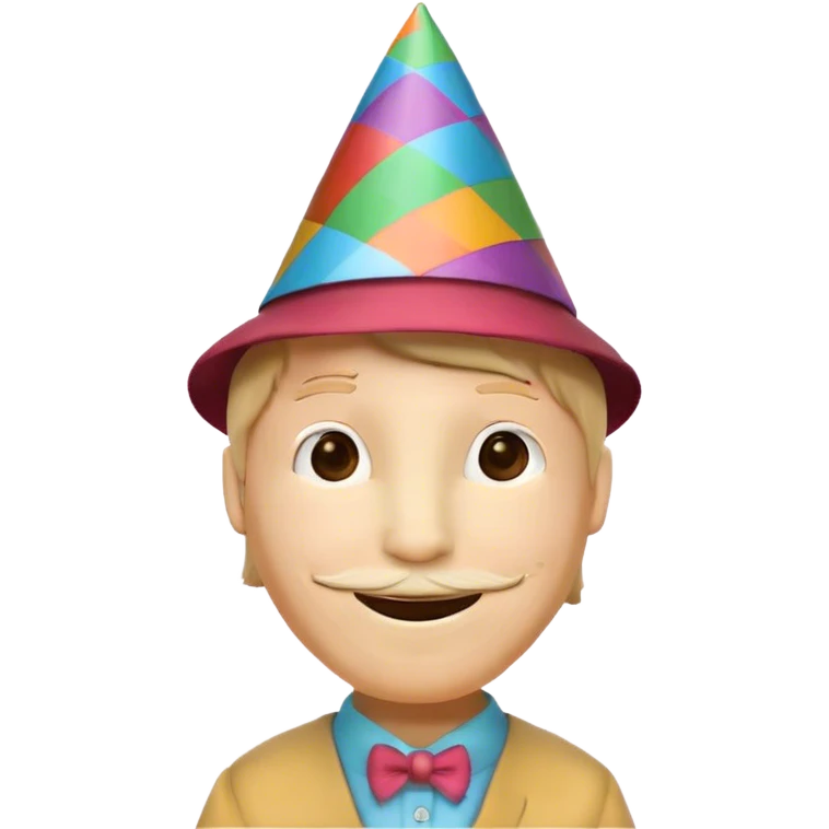 A handwritten mathematical Pi number that is celebrating a birthday with a party hat emoji