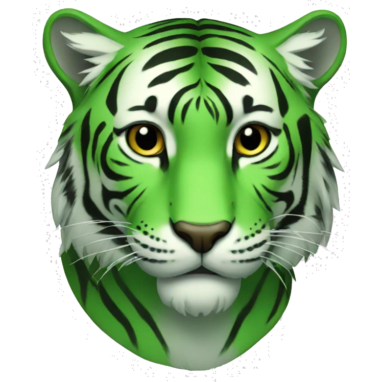 green tiger emoji