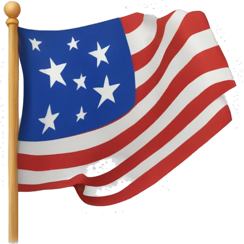 Drapeau avec marque dessus SF emoji