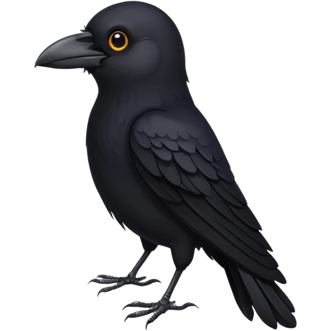 cute crow emoji