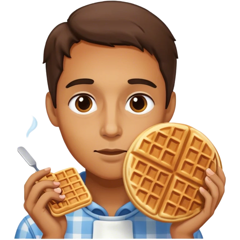 Just nose smelling waffle emoji