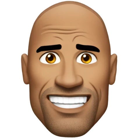 the rock, wwe emoji