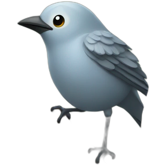 Bird on tree emoji